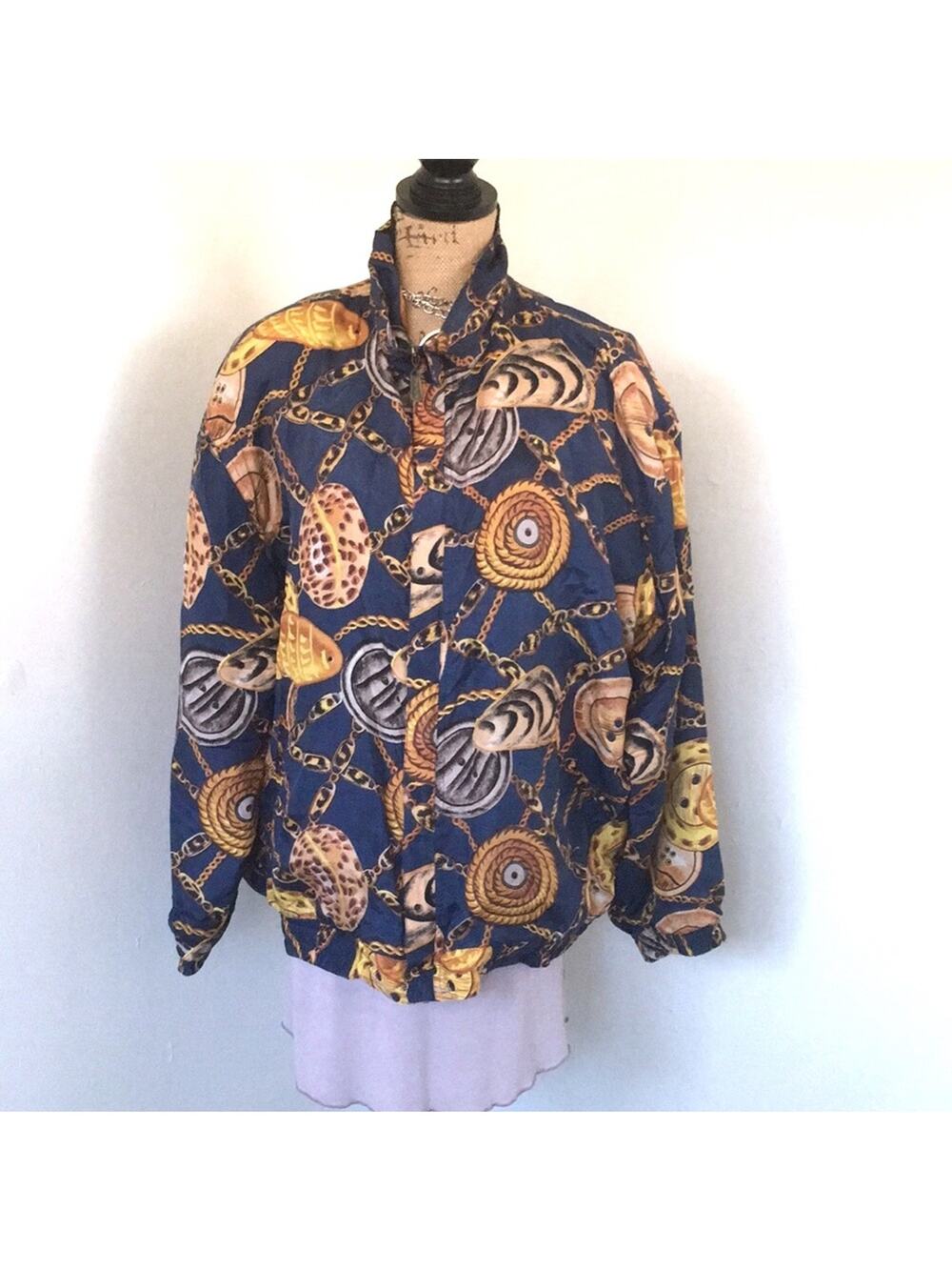 VINTAGE FUDA INTERNATIONAL 100% silk jacket size Large